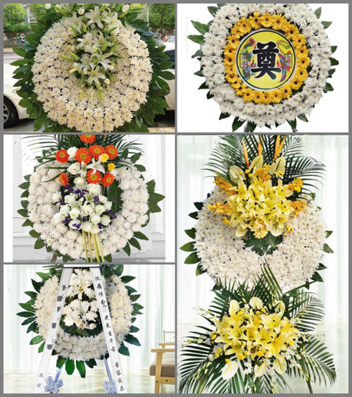 湖北黄冈市黄梅县五祖镇郝大村花圈速递